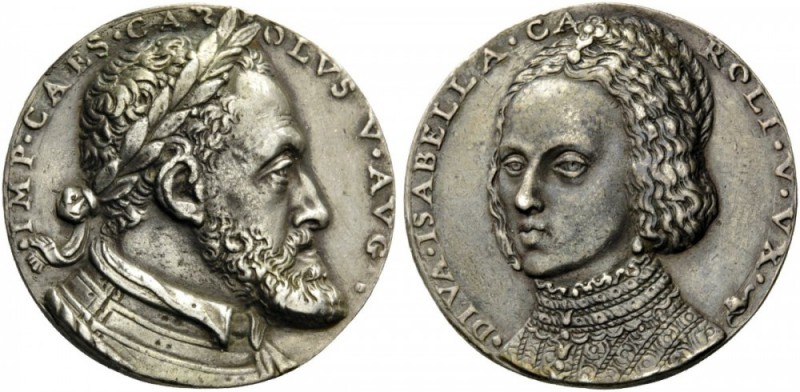 European Medals from 1513 to 1788 
 The Low Countries, Bruxelles. Charles V, 15...