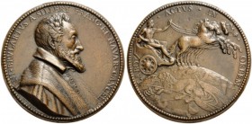 European Medals from 1513 to 1788 
 France. Nicolas Brulart de Sillery. 1544-1624. Medal (Bronze, 70.5mm, 94 g 12), by Guillaume Dupré (c.1579-1640),...