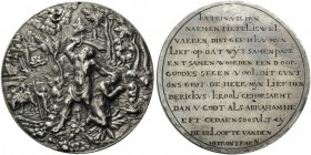 European Medals from 1513 to 1788 
 Netherlands, The Dutch Republic. Engagement Medal (Silver, 72mm, 49.97 g 1), cast with an engraved inscription on...