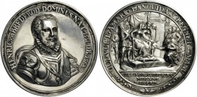 European Medals from 1513 to 1788 
 Netherlands, The Dutch Republic. Plaquettepenning (Silver, 79mm, 91.04 g 12), on Hendrik van Brederode and the pe...