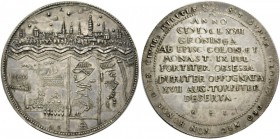 European Medals from 1513 to 1788 
 Netherlands, The Dutch Republic. Medal (Silver, 56mm, 36.96 g 12), on the siege of Groningen, by. M.H.S, 1672. Vi...