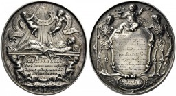 European Medals from 1513 to 1788 
 Netherlands, The Dutch Republic. Amsterdam . Plaquettepenning (Silver, 73x66mm, 96.20 g 12), Memento mori for Cor...