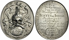 European Medals from 1513 to 1788 
 Netherlands, The Dutch Republic. Plaquettepenning (Silver, 60x51mm, 32.92 g 12), Memento mori for Justus de Jonge...
