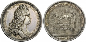European Medals from 1513 to 1788 
 Holy Roman Empire. Charles VI. 1711-1740. Medal (Silver, 44mm, 30.06 g 12), on the capture of Temesvar (modern Ti...