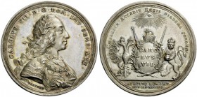 European Medals from 1513 to 1788 
 Holy Roman Empire. Charles VII, 1742-1745. Medal (Silver, 44mm, 29.58 g 12), on his election as Kaiser in Frankfu...