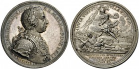 European Medals from 1513 to 1788 
 Holy Roman Empire. Maria Theresia, 1740-1780. Medal (Silver, 49mm, 42.61 g 12), on the crossing of the Rhine by t...