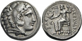 GREEK COINS 
 KINGS of MACEDON 
 Alexander III ‘the Great’, 336-323 BC. Tetradrachm (Silver, 24mm, 17.21 g 6), ‘Amphipolis’, struck under Philip III...