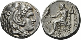 GREEK COINS 
 KINGS of MACEDON 
 Alexander III ‘the Great’, 336-323 BC. Tetradrachm (Silver, 24mm, 17.13 g 3), struck under Seleukos I, Babylon, cir...