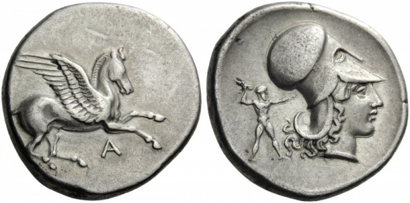 GREEK COINS 
 EPEIROS 
 Ambrakia. Circa 360-338 BC. Stater (Silver, 22mm, 8.38...