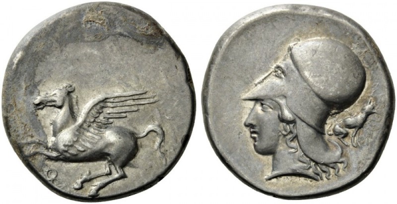 GREEK COINS 
 CORINTHIA 
 Corinth. Circa 400-375 BC. Stater (Silver, 20mm, 8.6...