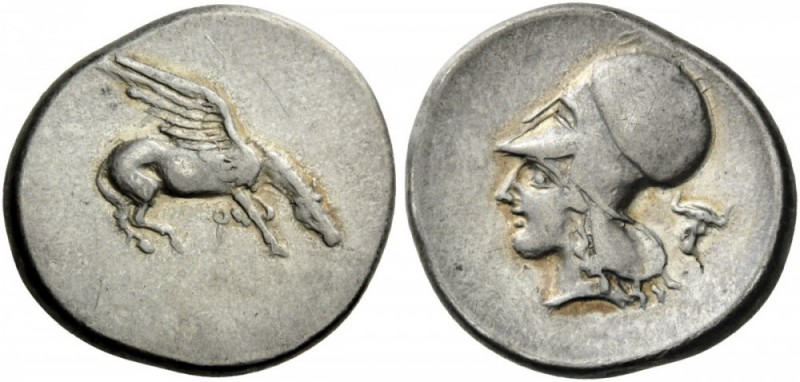GREEK COINS 
 CORINTHIA 
 Corinth. Circa 400-375 BC. Stater (Silver, 22mm, 8.5...