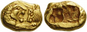 GREEK COINS 
 KINGS of LYDIA 
 Time of Cyrus to Darios I, circa 545-520 BC. Stater (Electrum, 15x11mm, 8.11 g), light, ‘daric’ standard, c. 530s-520...