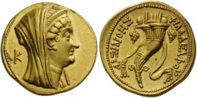 GREEK COINS 
 EGYPT 
 Period of Ptolemy VI and Ptolemy VIII, c. 180-116 BC. Okto­drachm (Gold, 28mm, 27.71 g 12), Alexandria, c. 150s/140s. Head of ...