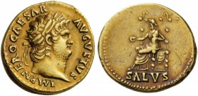 ROMAN COINS 
 Nero, 54-68. Aureus (Gold, 20mm, 7.33 g 7), Rome, 66-67. IMP NERO CAESAR AVGVSTUS Laureate head of Nero to right, with slight beard. Re...