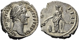 ROMAN COINS 
 Antoninus Pius, 138-161. Denarius (Silver, 19mm, 3.74 g 7), Rome, 148-9. ANTONINVS AVG PIVS P P TR P XII Laureate head of Antoninus Piu...