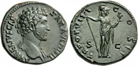 ROMAN COINS 
 Marcus Aurelius, as Caesar, 139-161. Sestertius (Orichalcum, 32mm, 24.74 g 12), Rome, 153-154. AVRELIVS CAE - SAR AVG PII FIL Bare-head...