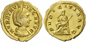 ROMAN COINS 
 Herennia Etruscilla, Augusta, 249-251. Aureus (Gold, 20mm, 4.79 g 1), Rome. HER ETRVSCILLA AVG Diademed and draped bust of Herennia Etr...