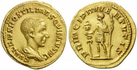 ROMAN COINS 
 Hostilian, as Caesar, 250-251. Aureus (Gold, 19mm, 4.17 g 1), Rome, c. 251. C VALENS HOSTIL MES QVINTVS N C Bare-headed, draped and cui...