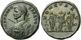 ROMAN COINS 
 Probus, 276-282. Medallion (Bronze, 30mm, 22.89 g 12), Rome, 281-282. IMP PROBVS P F AVG Laureate, draped and cuirassed bust of Probus ...