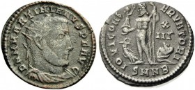 ROMAN COINS 
 Martinian, 324. Follis (Bronze, 20mm, 2.71 g 12), Nicomedia, second officina. D N M MARTINIANVS P F AVG Radiate, draped and cuirassed b...