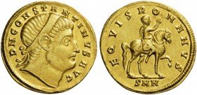 ROMAN COINS 
 Constantine I, 307/310-337. ”Festaureus” or Medallion (Gold, 26mm, 5.26 g 12), Nicomedia, 325. D N CONSTANTINVS AVG Diademed head of Co...