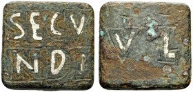 The Eparch Collection of Roman, Byzantine and Islamic Weights 
 LATIN COIN WEIGHTS 
 Circa 4th-5th century. Solidus weight (?) or dedicatory placque...