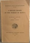 ADELSON Howard & KUSTAS George L. A bronze hoard of the period of Zeno I. New York, 1962. Brossura editoriale, pp. 88, tavv. 2.