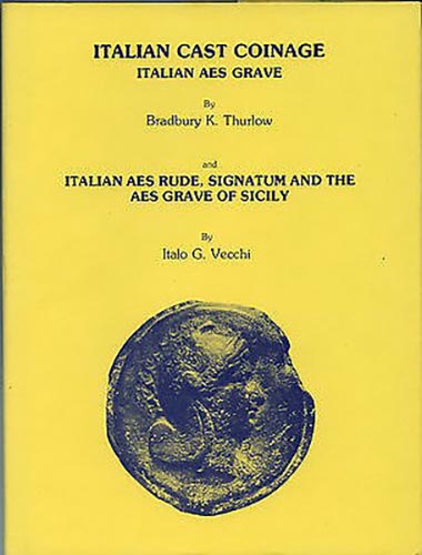 TURLOW K. & VECCHI Italo. Italian cast coinage. London, 1976 Hardcover with jack...