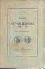 CHARVET J. Origines du pouvoir temporel des Papes precisees par la numismatique. Paris, 1865. pp. 172, tavv. 1 + ill. nel testo. brossura editoriale, ...