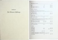 PROBSTZ Günther. Die Münzen Salzburgs. Basel/Graz, 1959. Hardcover, pp. 286 S., pl. 27
