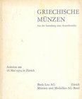 BANK LEU AG & MUNZEN UND MEDAILLEN AG. Asta Zurich 28/05/1974: Griechische Munzen, aus der sammlung eines Kunstfreundes. Brossura editoriale, pp. 372,...