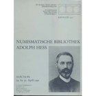 BUSSO PEUS NACHF. - Frankfurt a.M., 29-30 Aprile 1991. Numismatische Bibliothek Adolph Hess. pp. 183, nn.2746 Lista prezzi aggiudicazioni, importante ...