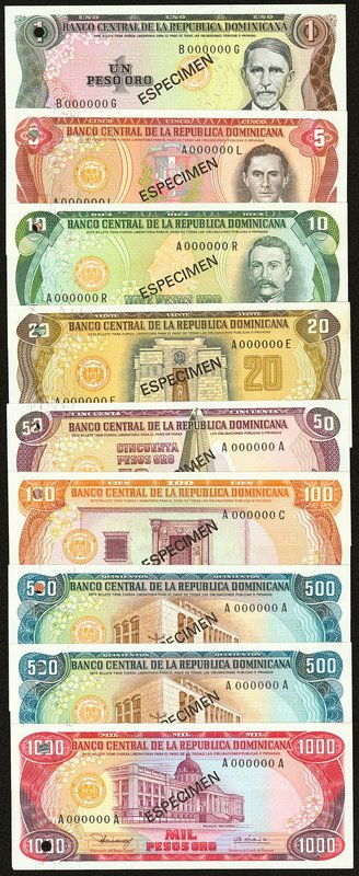 Dominican Republic Banco Central de la Republica Dominicana 1; 5; 10; 20; 50; 10...