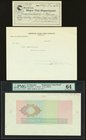 El Salvador Banco Occidental 5 Colones 1926-29 Pick S195 Progressive Color Proof Set Of Five With Engraving Order And Receipt PMG Choice Uncirculated ...
