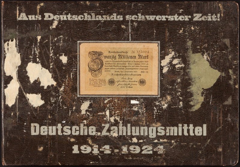 Germany Large Album with 62 Various Notes from the Early 1920s Very Fine-About U...