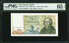 Italy Banca d'Italia 5000 Lire 1977 Pick 102c PMG Gem Uncirculated 65 EPQ. 

HID09801242017