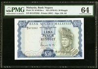 Malaysia Bank Negara 50 Ringgit ND (1976-81) Pick 16 PMG Choice Uncirculated 64. 

HID09801242017