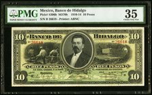 Mexico Banco De Hidalgo 10 Pesos 21.11.1914 Pick S306b M370 PMG Choice Very Fine 35. 

HID09801242017