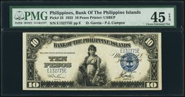 Philippines Bank of the Philippine Islands 10 Pesos 1.1.1933 Pick 23 PMG Choice Extremely Fine 45 EPQ. 

HID09801242017