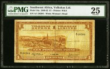 Southwest Africa Volkskas Limited 1 Pound 17.4.1951 Pick 14a PMG Very Fine 25. 

HID09801242017
