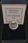 GREECE: 6 Euro (2016) in silver (0,925) commemorating the 50 years of television in Greece. Inside official case and carton box with CoA with no "0669...