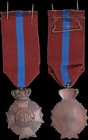 GREECE: 1946 MEDAL of POLICE MERIT. It was awarded to officers of the City Police for continuous service. 3rd Class: Bronze (br). With full original r...