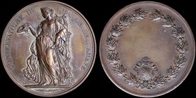 SWITZERLAND: Bronze medal commemorating the Conservatoire de Musique de Geneve. Signed by A. Bovy & Fecit. Diameter: 52mm. Weight: 62gr. Extremely Fin...