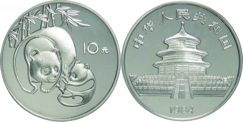 China
Panda 10 Yuan Silver Proof
Year: 1984
Condition: Proof
Diameter: 38.60...
