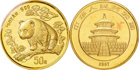 China
Panda 50 Yuan (1/2oz) Gold
Year: 1997
Condition: UNC
Diameter: 27.00mm
Weight: 15.55g
Purity: .999
Mintage: 15,483 Pieces