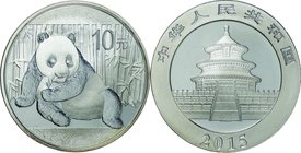 China
Panda 10 Yuan Silver
Year: 2015
Condition: UNC
Diameter: 40.00mm
Weight: 31.10g
Purity: .999