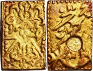 Japan
Genroku 1 Bu-Ban-Kin Gold JNDA09-32
Year: 1695
Condition: VF-EF
Diameter: (approx.)15×10mm
Weight: 4.46g
Purity: 金564/銀436