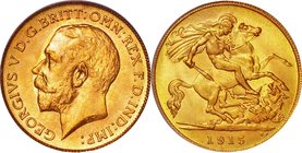 Australia
George V 1/2 Sovereign Gold
Year: 1915(S)
Condition: FDC
Grade (Slab): PCGS MS65
Diameter: 19.00mm
Weight: 3.99g
Purity: .917