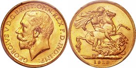 Australia
George V 1 Sovereign Gold
Year: 1913(M）
Condition: UNC
Grade (Slab): PCGS MS64
Diameter: 21.00mm
Weight: 7.99g
Purity: .917