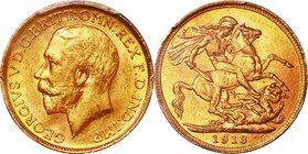 Australia
George V 1 Sovereign Gold
Year: 1913(S)
Condition: VF-EF
Grade (Slab): PCGS MS63
Diameter: 21.00mm
Weight: 7.99g
Purity: .917